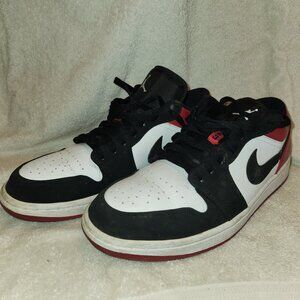 Nike Air Jordan 1 Low 'Black Toe' (553558-116) - Men's sz 13